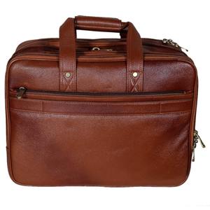 Sac à main pour ordinateur portable en cuir véritable marron pour homme, sacoche de travail multi-compartiments, sac messager de bureau, haute qualité, léger - Product Image 1