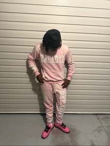 Conjunto de pantalones de chándal y Sudadera con capucha en blanco de alta calidad de forro polar de algodón personalizado conjunto completo de Sudadera con capucha unisex chándal para correr para hombre - Product Image 4