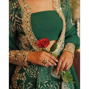 Robes de soirée de créateur Tenue de soirée élégante avec paillettes de broderie miroir véritable et codage de travail - Product Image 3