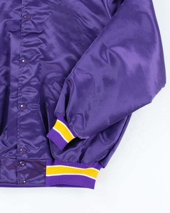 Wholesale High Quality 2025 Satin Varsity Letterman Baseball Embroidery <b>Patch</b> <b>Jacket</b> Plus Size Reversible Design Front Winter - Product Image 6