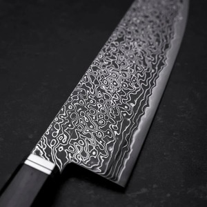 Cuchillo de Chef de Acero de Damasco Hecho a Mano con Diseño Vikingo, Mango de Madera, Estilo Industrial, Hoja de 8-9.9 Pulgadas, Extra Afilada, Ambidiestra - Product Image 3