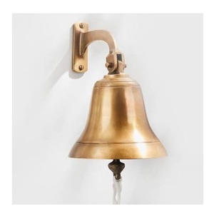 Cloche de bateau vintage plaquée laiton pour décoration murale, style marin, prix d'usine en gros pas cher - Product Image 2