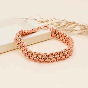 กำไลข้อมือทองแดงแท้ กำไลทองแดงหนาสำหรับผู้ชายและผู้หญิง กำไลทองแดงบำบัด 100% กำไลทองแดงทำมือ - Product Image 2