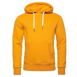 เสื้อฮู้ดแบบสวมหัวสีเหลืองสำหรับผู้ชาย,แฟชั่นพร้อมผ้าแบบสั่งทำ - Product Image 2
