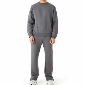 Survêtements de sport d'hiver de qualité supérieure, 100% coton molletonné, respirants, séchage rapide, prêts pour l'entraînement, coupe classique pour hommes - Product Image 1