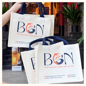Bolsa de Lona Personalizada Barata al por Mayor con Asa de Algodón, Lino Natural y Yute para Promociones y Regalos de Boda - Product Image 2