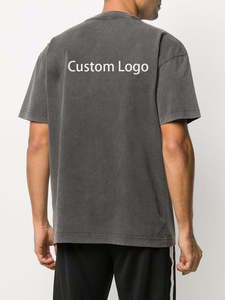 Camisetas estampadas 100% algodón para hombre, 220g, calidad premium, gráfico extragrande, OEM ODM, ropa al por mayor a bajo precio - Product Image 2