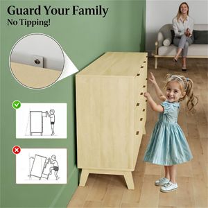 Comò Naturale per Camera da Letto e Soggiorno, Mobile Contenitore per Organizzazione - Product Image 3