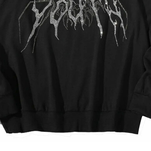 High Quality Custom Sun Fade Men's <b>Rhinestone</b> <b>Hoodies</b> Pullover Breathable 100% Cotton Winter Use Men's <b>Rhinestone</b> Hoodie - Product Image 4