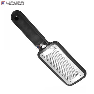 Juego de limas de uñas compactas de plástico negro personalizadas para viaje, grano 100/180, con estuche protector, limas de uñas mini de doble cara. - Product Image 3