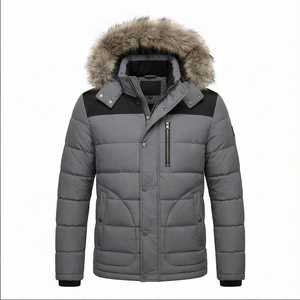 Oem Parka utilitaire rembourré en coton à col montant personnalisé pour hommes Toile saison d'hiver Doudoune pour hommes Mode masculine - Product Image 1