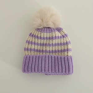<b>Plain</b> Winter Beanie <b>Cap</b> Flexible Knit Design Comfortable Daily Wear Outdoor Casual Headwear Accessory - Product Image 2