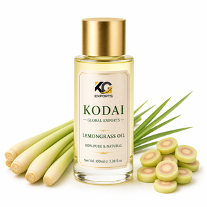 Aceite Esencial de Limoncillo de Tamil Nadu 100% Puro y Natural de Primera Calidad, Destilado al Vapor, para Aromaterapia y Cuidado Facial, Kodai Global Export - Product Image 1