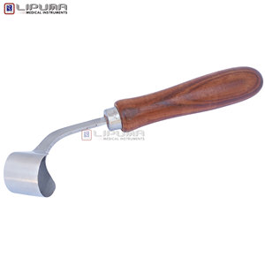 Cuchillo de Herrador Suizo de Doble Filo de 7 Pulgadas, Hoja Curva, Mango Redondo de Madera, para Mano Derecha, Herramienta Multiusos para Ganado - Product Image 4