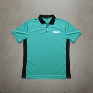 Men premium 200 GSM cotton polyester pique <b>polo</b> <b>shirt</b> <b>Grey</b> with Black side panels custom screen print logo men's <b>Polo</b> <b>Shirt</b> - Product Image 3