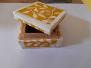 Caja de Joyería de Lujo con Incrustaciones de Hueso, Diseño Personalizado de Alta Calidad, Caja Decorativa Hecha a Mano con Incrustaciones de Hueso, Fabricante de India - Product Image 3