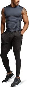 Factory Cheap Custom Logo Breathable Quick Dry Embroidery <b>Muscle</b> Fit Plain Crew Neck Men's Tank Tops Sleeveless Workout 100% - Product Image 4