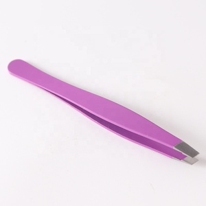 Pinces à cils en acier inoxydable de haute qualité, très vendues, couleur personnalisée, outils de beauté, pinces à cils - Product Image 1