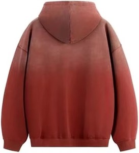 Sudaderas Esenciales para Hombre, Primavera, Lavado Ácido, Degradado, Corte Regular, Tejido Grueso, 100% Algodón, Sudadera con Forro y Estampado de Dibujos Animados - Product Image 2