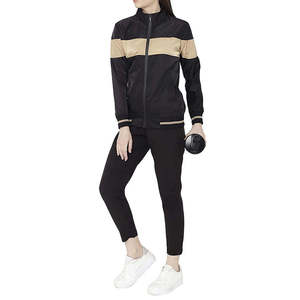 Wholesale Custom Logo 2 Piece Set Women Tracksuit Slim Fit <b>Zip</b> <b>Up</b> <b>Jacket</b> Jogging Suits Sports Wear Activewear Gym Sweatsuits - Product Image 1