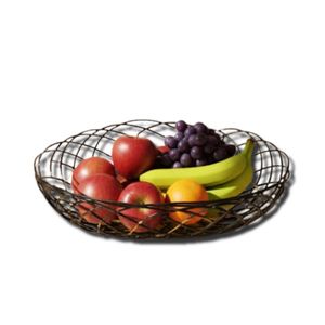 Corbeille à fruits classique en métal pour comptoir, conçue pour un rangement organisé et un style de cuisine élégant - Product Image 5