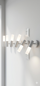 Lámparas de Pared para Exteriores con Control de Botón, Impermeables IP65, Forma de Cilindro, LED Lumetal 3000K, Metal, CRI>=80, Montaje en Pared - Product Image 3