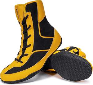 รองเท้าบู๊ทมวยปล้ำ ROMEO INDUSTRY แบบหุ้มข้อสูง ระบายอากาศได้ดี น้ำหนักเบา กันลื่น สำหรับการแข่งขันและการฝึกซ้อมของผู้ชาย - Product Image 1