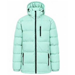 Everyday Casual Outerwear High Quality Puffer Jacket Lightweight Solid Color Warm Padded Quilted Zipper Waterproof Men - Product Image 1