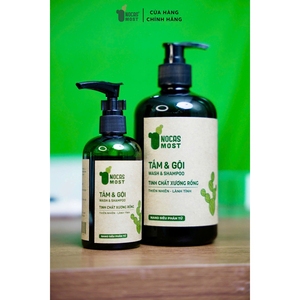 Nocas Most Natural Cactus Extract Peppermint 2 1 Shampooing Nettoyant Doux et Gel Douche Herbal pour Tous Types de Peau 150ml - Product Image 3