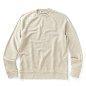 Pulls en molleton tricoté uni pour homme, col rond, décontractés, service OEM personnalisé - Product Image 2