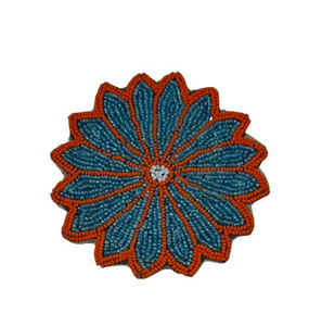 Posavasos Bordado con Cuentas y Diseño de Corazón, Manteles Individuales Bohemios, Posavasos Más Vendidos - Product Image 2