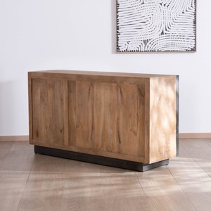 Vandana Crystal Essence 3-door mango wood <b>sideboard</b> in a clean, minimalist style, Santo, 150 cm - Product Image 4