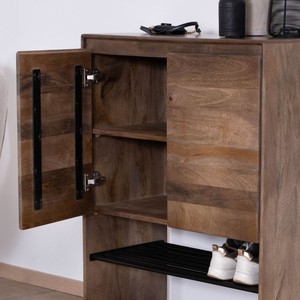 ตู้เก็บรองเท้าไม้มะม่วงแท้ วานดาน่า รอยัล ฟิลด์ พร้อมที่เก็บของ - Product Image 4