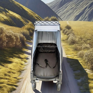 Pet Stroller Dog Bike Trailer Aluminum Alloy <b>Frame</b> Light Weight Independent Suspension - Product Image 4