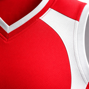 Athletic Fit Summer All Adult Hot Selling Sublimated Running Uniforms Men Red <b>White</b> Tank <b>Top</b> Moisture Wicking Anti-Bacterial - Product Image 6