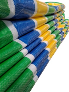 ผ้าใบตาข่าย PE หลายขนาดและหลายสี กันน้ำ หนัก 250gsm ปรับแต่งได้ สำหรับใช้งานกลางแจ้ง - Product Image 5