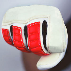Gants de gardien de but en cuir de haute qualité à faible MOQ avec design respirant réglable, service OEM, best-seller - Product Image 5