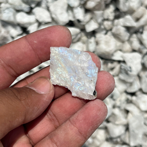 Natural Rainbow Moonstone <b>Raw</b> Rough Stones White Moonstone <b>Crystal</b> Bulk Healing Gemstone Rough Moonstone Mineral Specimen - Product Image 2
