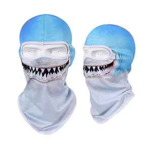Cagoule imprimé léopard unisexe en Spandex et Polyester, respirante et imperméable, avec un trou unique pour les activités de plein air - Product Image 2