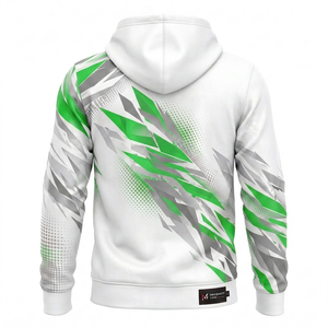 Vêtements de sport chauds en polaire polyester pour hommes et femmes, sweats à capuche personnalisés, sweats à capuche premium avec impression par sublimation intégrale - Product Image 2