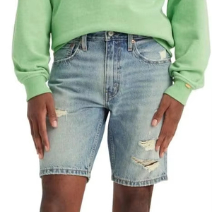 Pantalones Cortos de Mezclilla para Hombre de Alta Demanda, Transpirables, Rectos, Estilo Urbano Personalizado, Venta al por Mayor para Marcas - Product Image 4