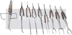 Juego de 9 Pinzas de Soldadura con Aislamiento Térmico y Autobloqueantes para Reparación de Relojes y Trabajos de Joyería - Product Image 3