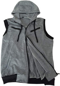 Gilet matelassé à capuche pour homme personnalisé - Veste d'extérieur épaisse et réversible coupe-vent avec couleur et logo personnalisables - Product Image 2