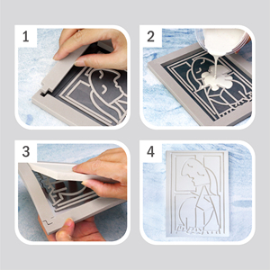 Art mural abstrait moderne en béton – Peinture en ciment faite à la main pour la décoration intérieure, décoration murale minimaliste - Product Image 3