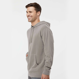 Sudadera con Capucha Extra Grande para Hombre, Color Gris Topo, 100% Algodón Felpa, con Bolsillo Canguro, Estilo Urbano Ecológico Personalizado - Product Image 2