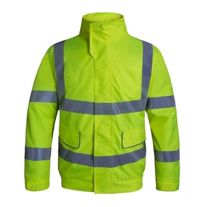Hi Vis Jackets High Visibility Safety Coats with Reflective Bomber Jacket - Product Image 1