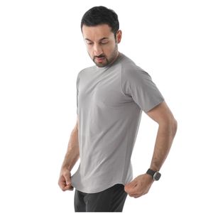 Camiseta Deportiva Gris de Manga Corta y Cuello Redondo para Hombre, Ligera, Corte Holgado, para Gimnasio, Entrenamiento, Ejercicio, Casual, Alto Rendimiento - Product Image 5