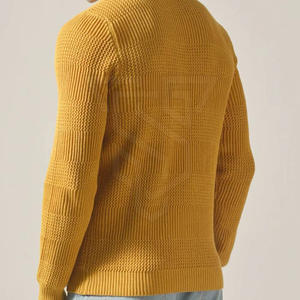 Sweat-shirt en tricot 100% coton tendance, logo personnalisé, motif uni, sweat-shirt en tricot - Product Image 2