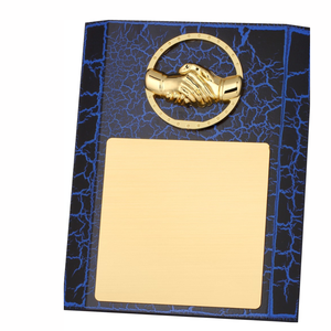 Premium Corporate Wooden Shield Square Metal And Wood <b>Trophy</b> Elegant Custom Recognition Award For Office Milestones And - Product Image 3