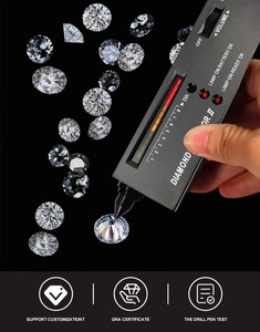 Pierre de Moissanite en vrac en gros, taille brillant rond, couleur D, pureté VVS, pierre de bijouterie cultivée en laboratoire avec effet de feu, certifiée - Product Image 5